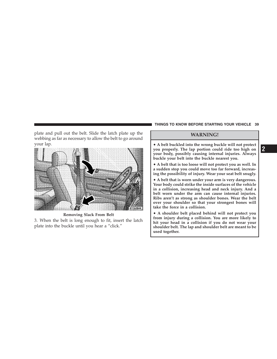 Dodge 2006 HB Durango User Manual | Page 39 / 440