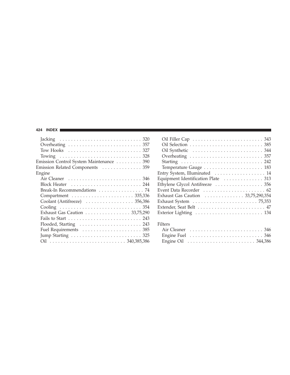 Dodge 2006 HB Durango User Manual | Page 424 / 440