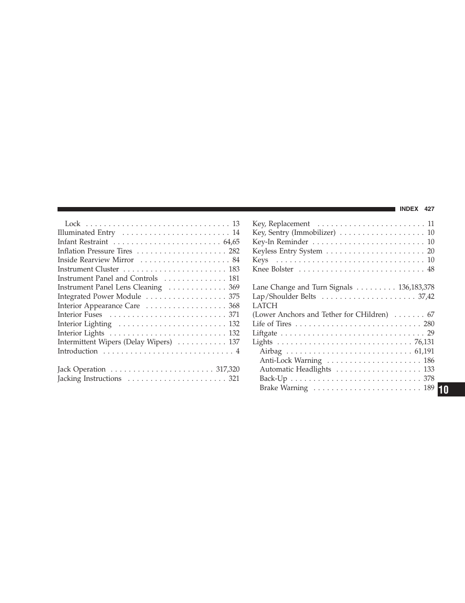 Dodge 2006 HB Durango User Manual | Page 427 / 440