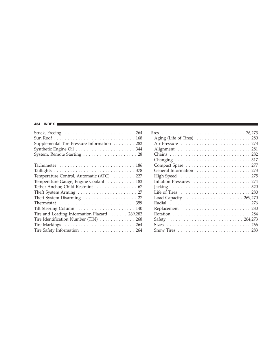 Dodge 2006 HB Durango User Manual | Page 434 / 440