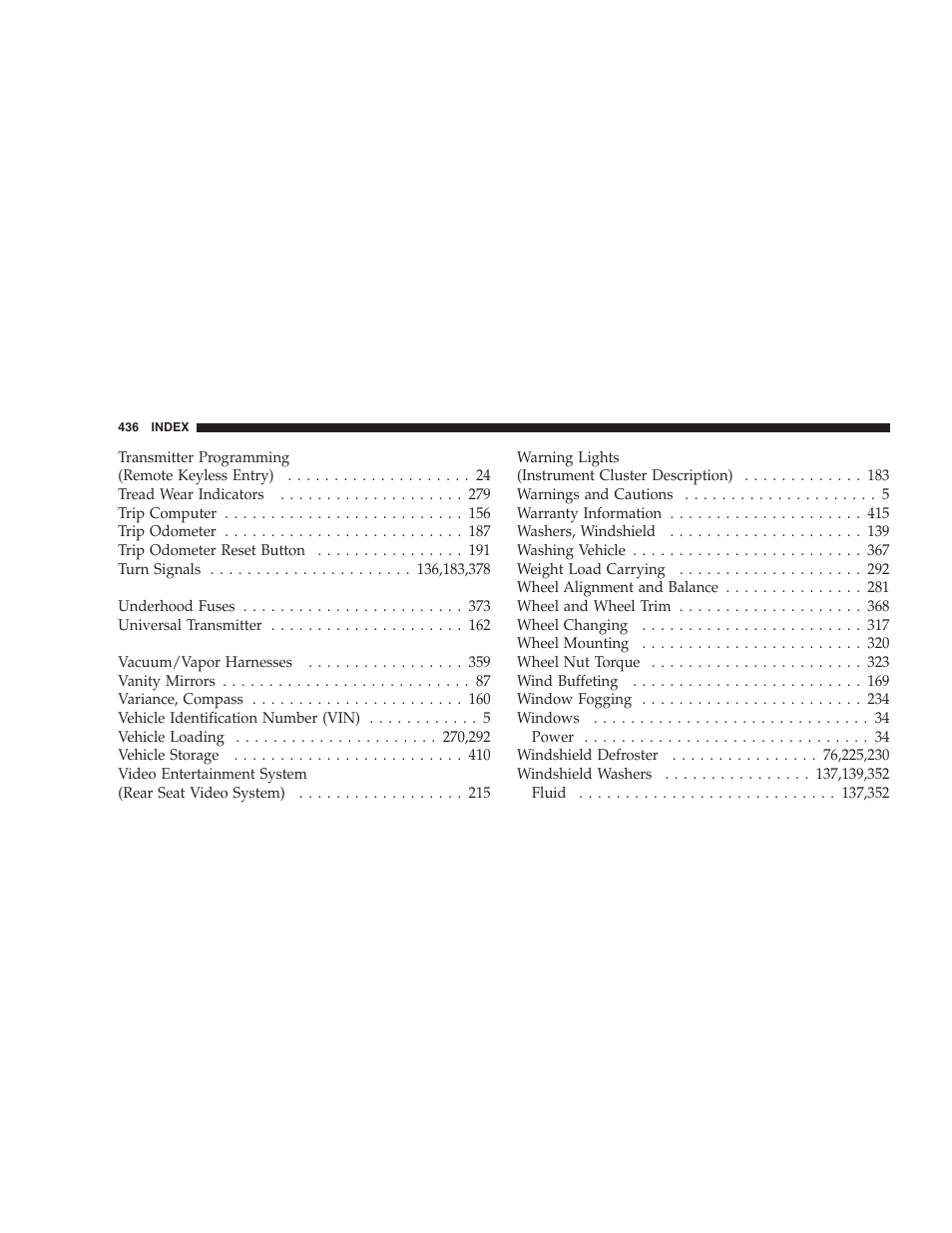 Dodge 2006 HB Durango User Manual | Page 436 / 440