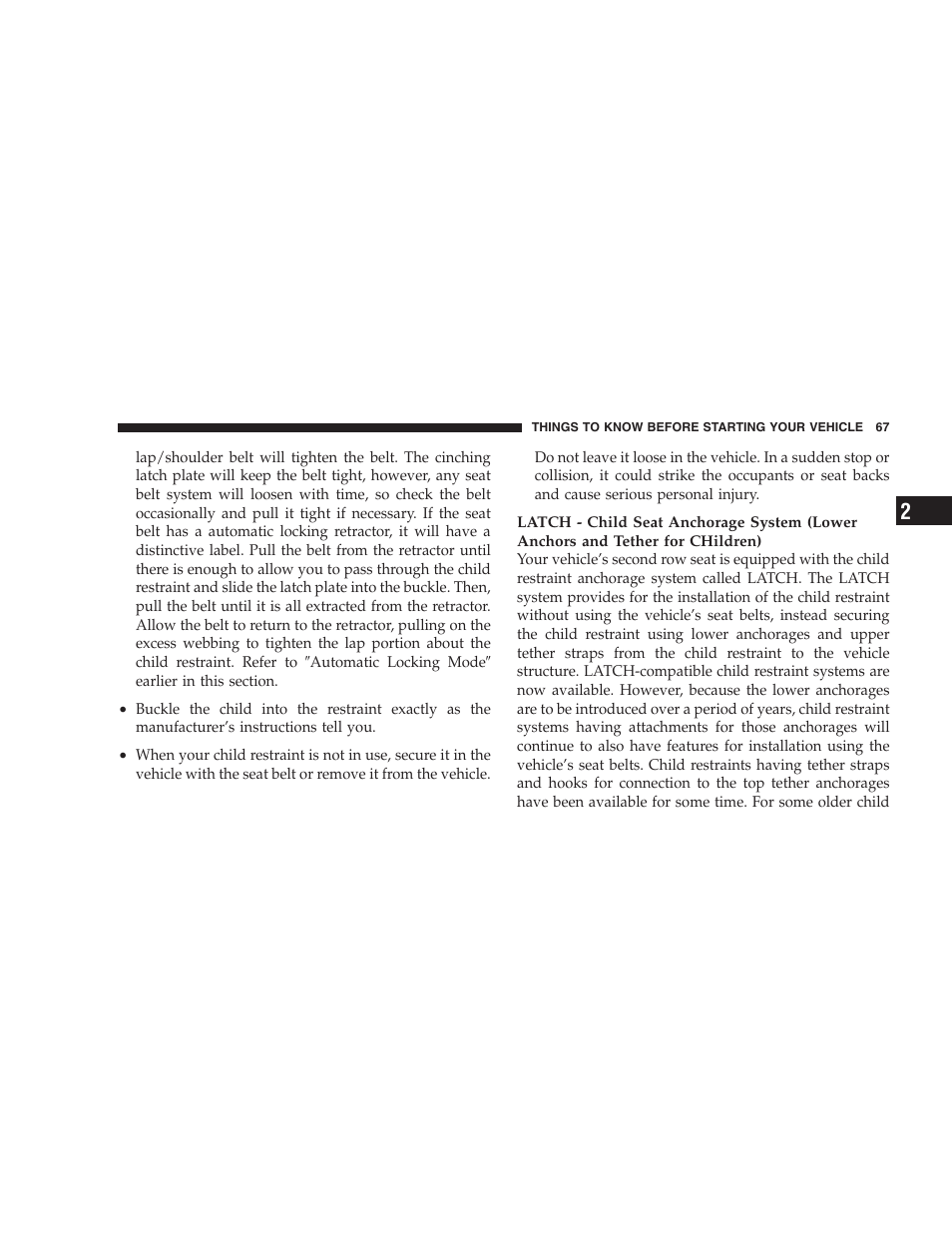 Dodge 2006 HB Durango User Manual | Page 67 / 440