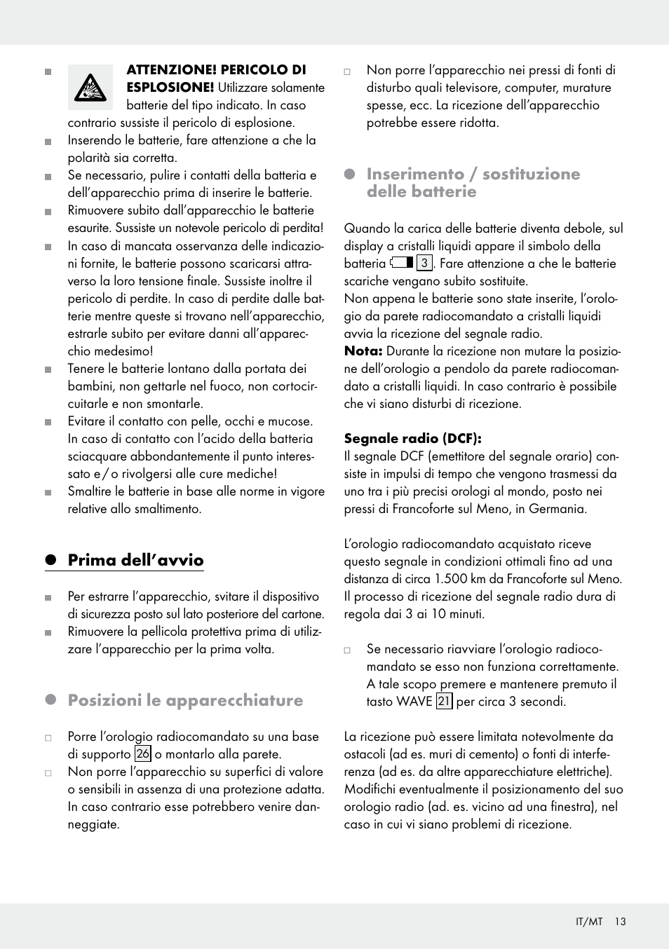 Prima dell’avvio, Posizioni le apparecchiature, Inserimento / sostituzione delle batterie | Auriol Z30237B_C User Manual | Page 13 / 35