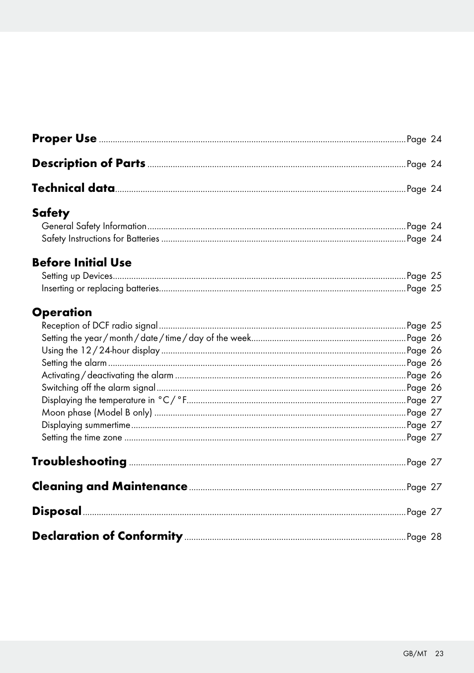Auriol Z30237B_C User Manual | Page 23 / 35