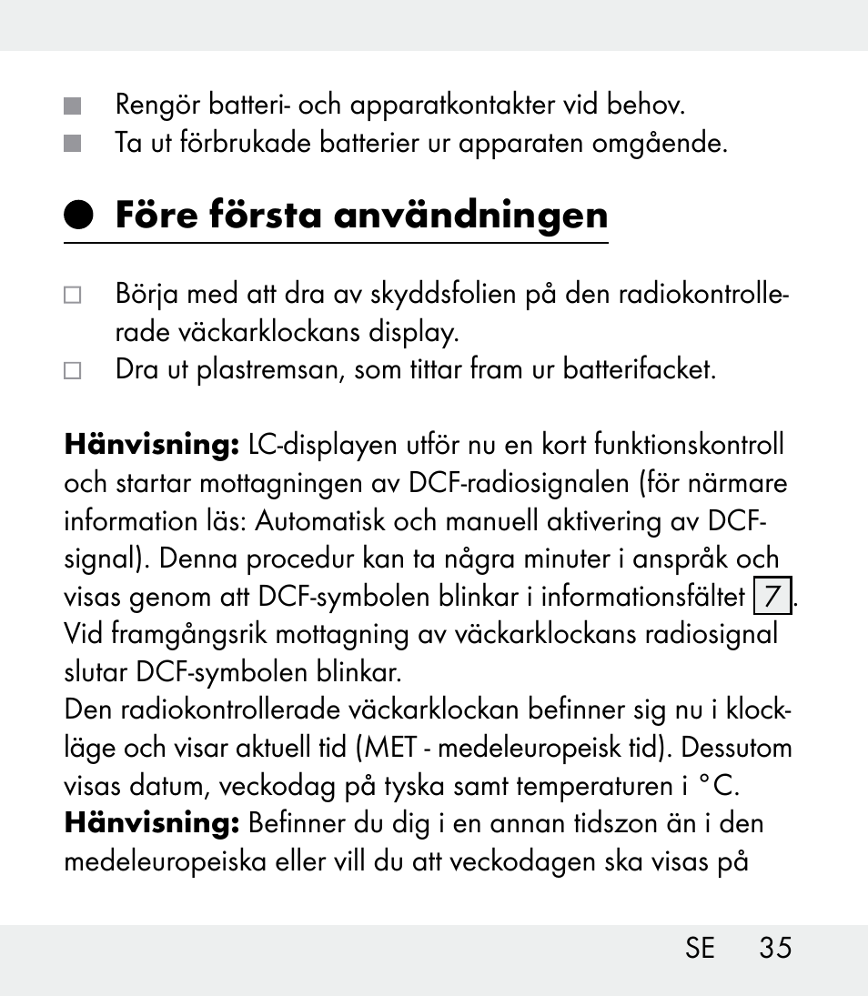 Före första användningen | Auriol Z31481A_B_C User Manual | Page 35 / 68