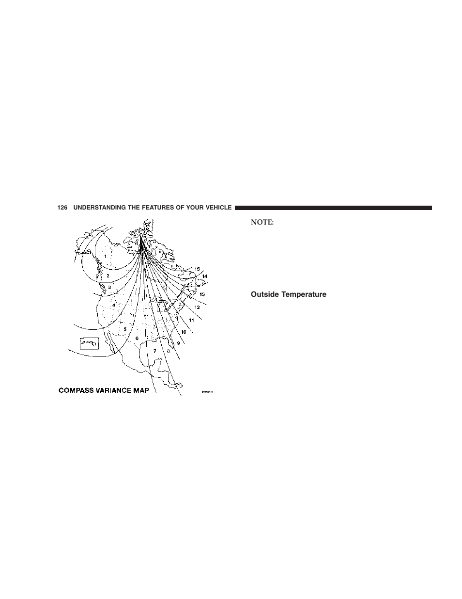 Outside temperature | Dodge 2006 DR Ram SRT-10 User Manual | Page 126 / 384