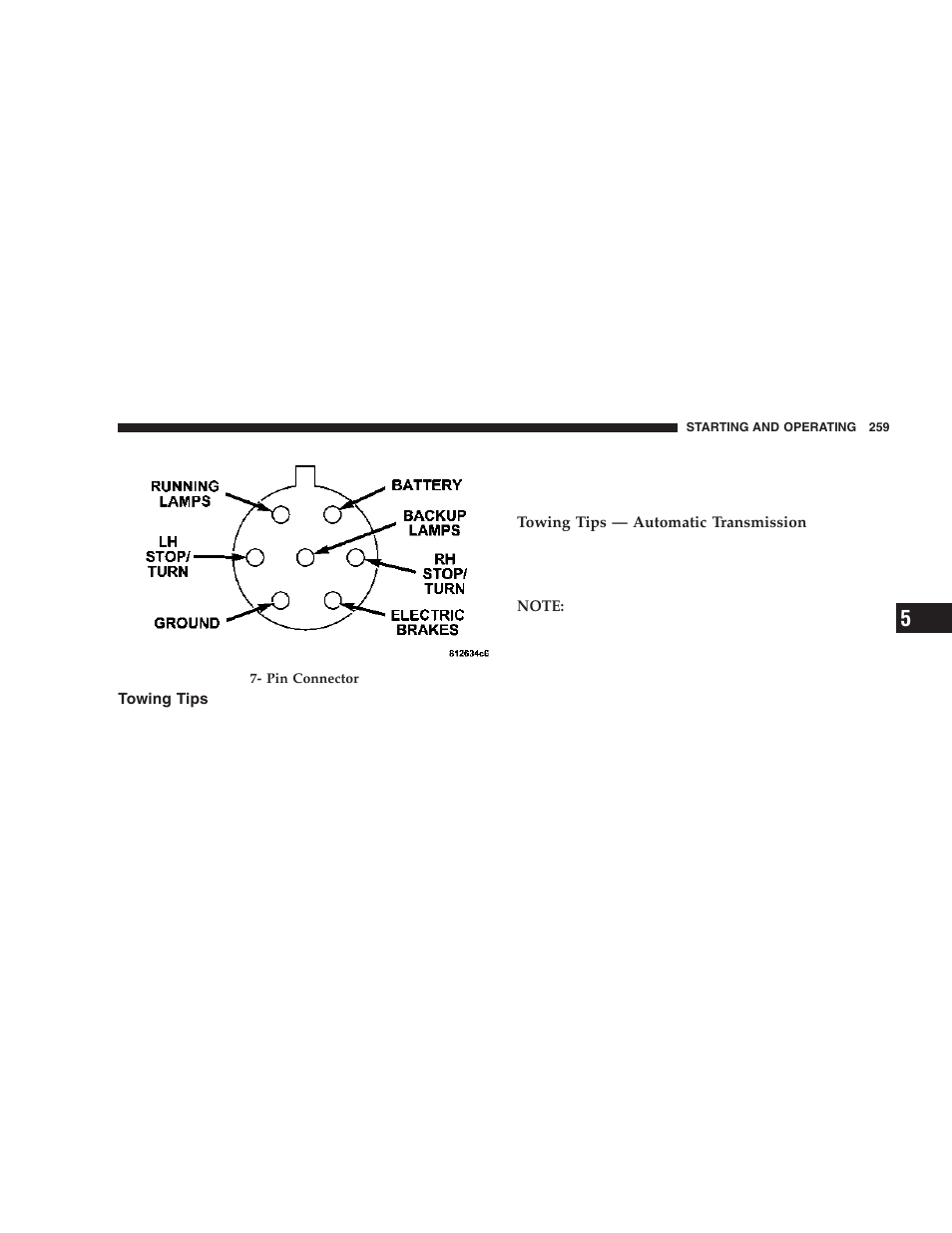 Towing tips | Dodge 2006 DR Ram SRT-10 User Manual | Page 259 / 384