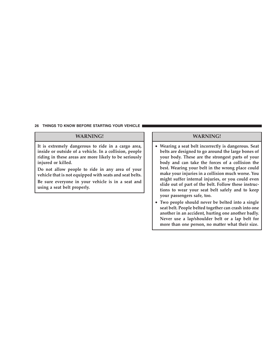 Dodge 2006 DR Ram SRT-10 User Manual | Page 26 / 384