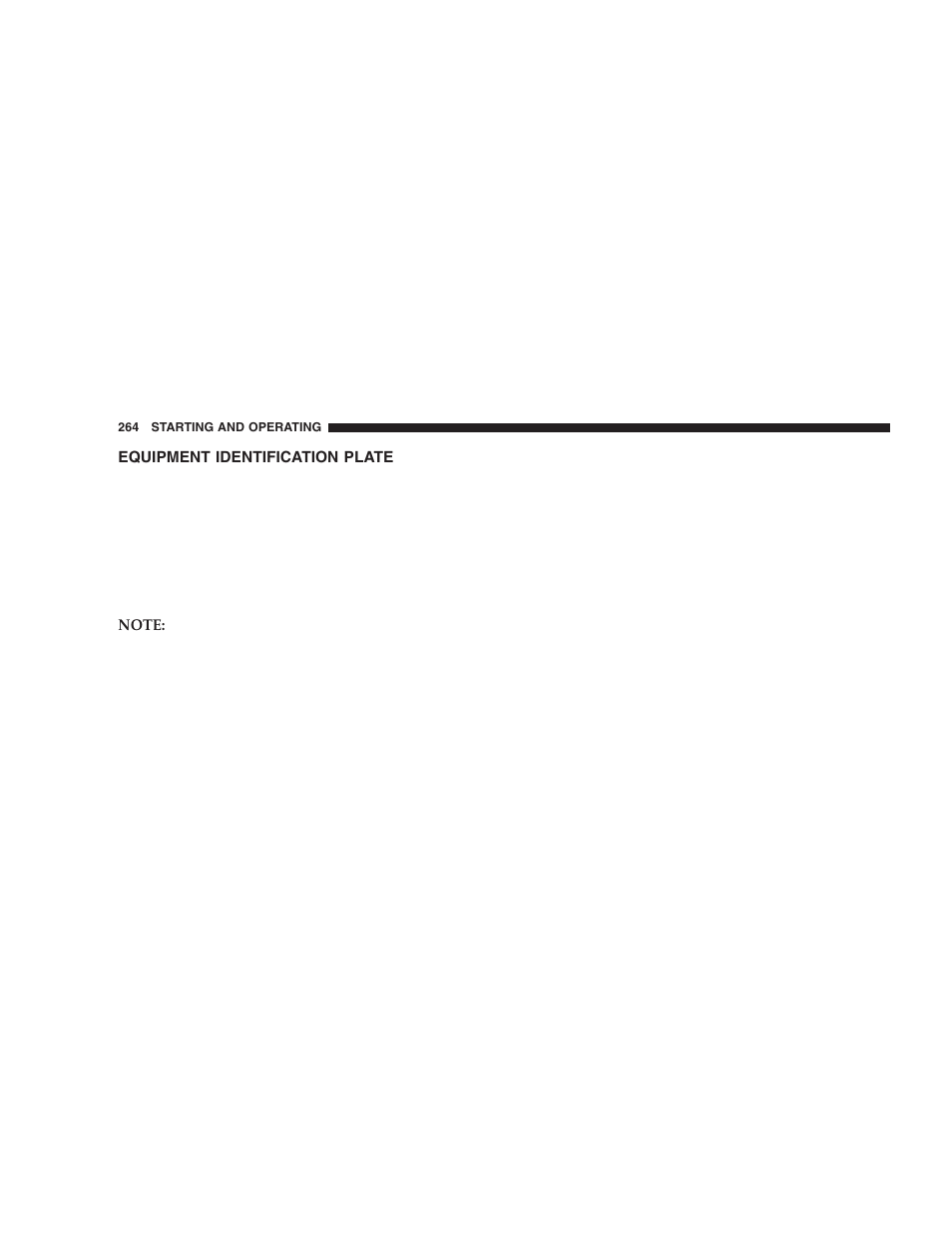 Equipment identification plate | Dodge 2006 DR Ram SRT-10 User Manual | Page 264 / 384