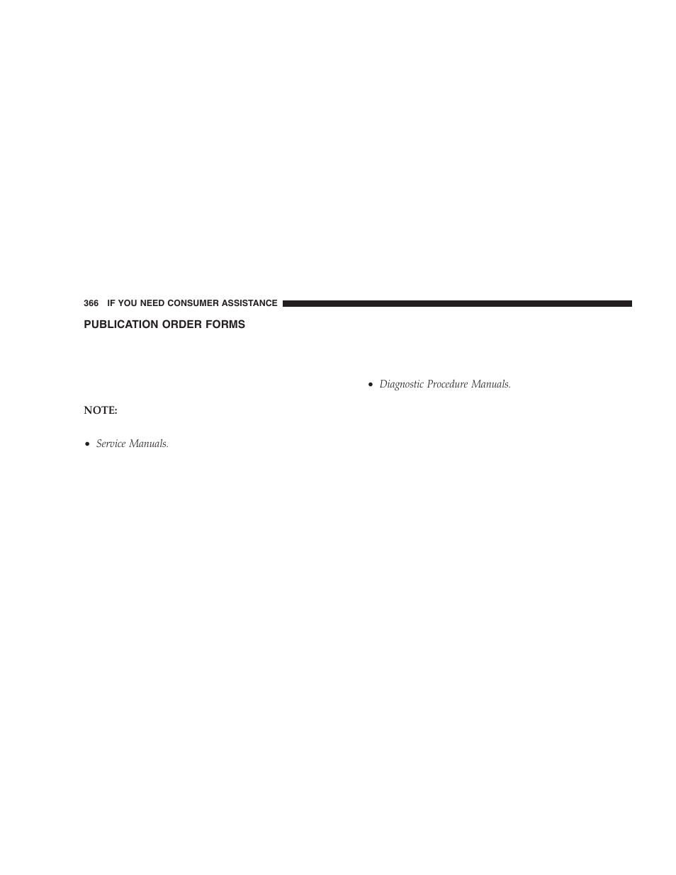 Publication order forms | Dodge 2006 DR Ram SRT-10 User Manual | Page 366 / 384