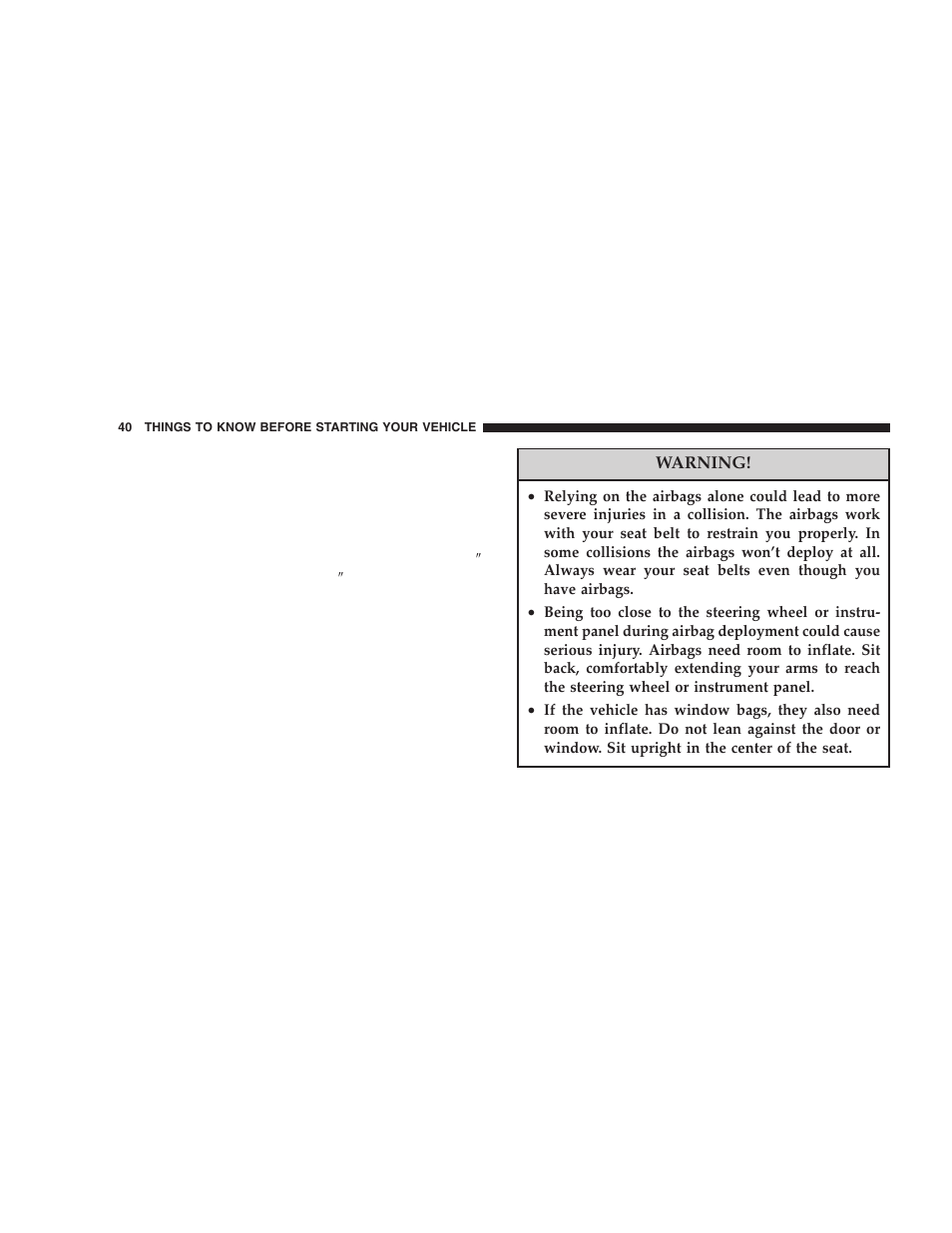 Dodge 2006 DR Ram SRT-10 User Manual | Page 40 / 384
