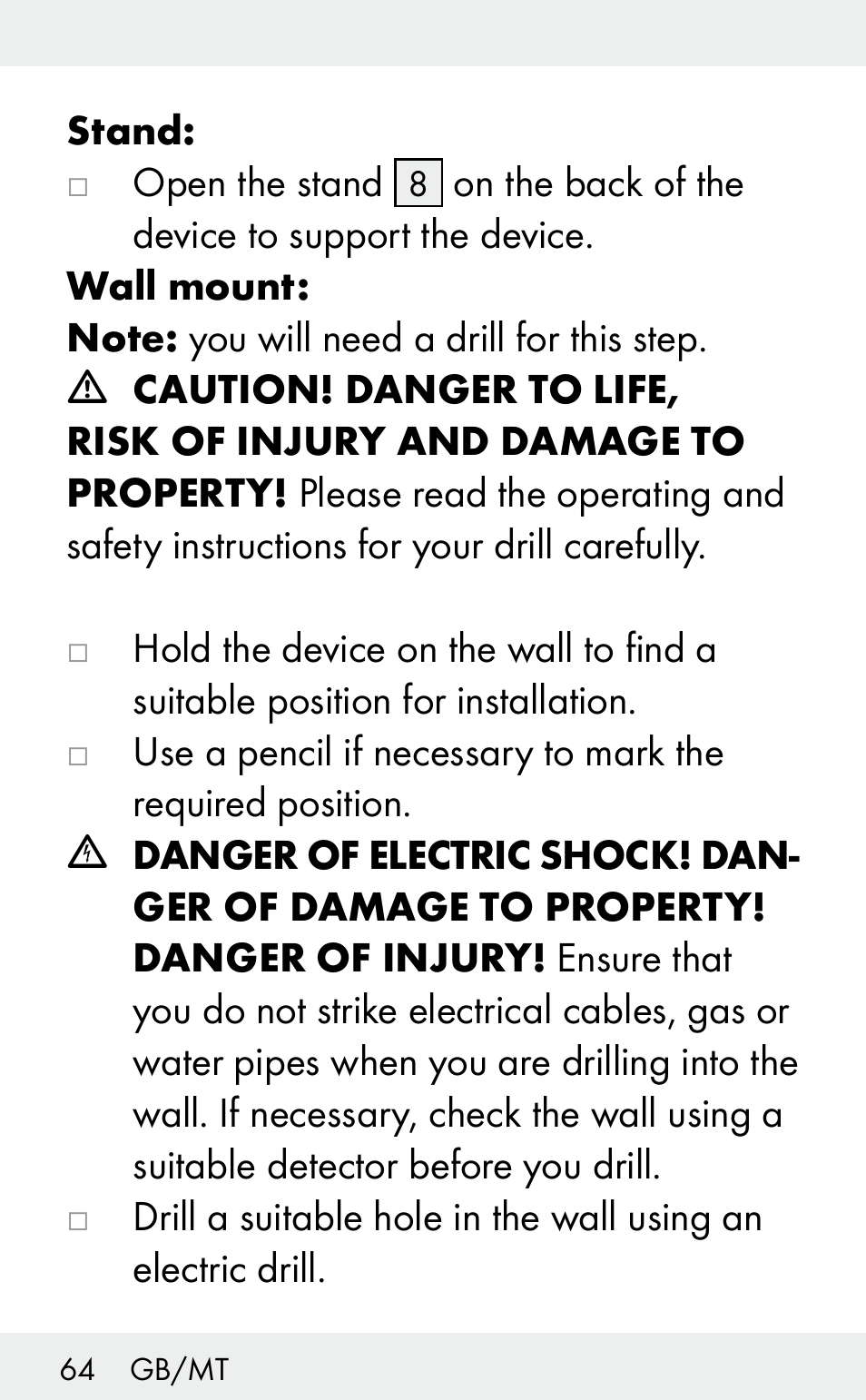 Auriol Z31482A_B User Manual | Page 64 / 72