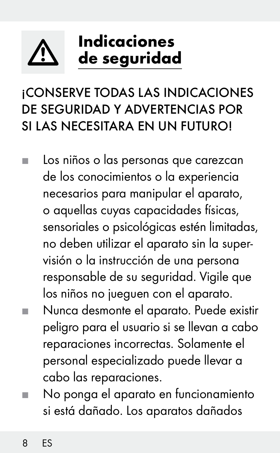 Indicaciones de seguridad | Auriol Z31482A_B User Manual | Page 8 / 72