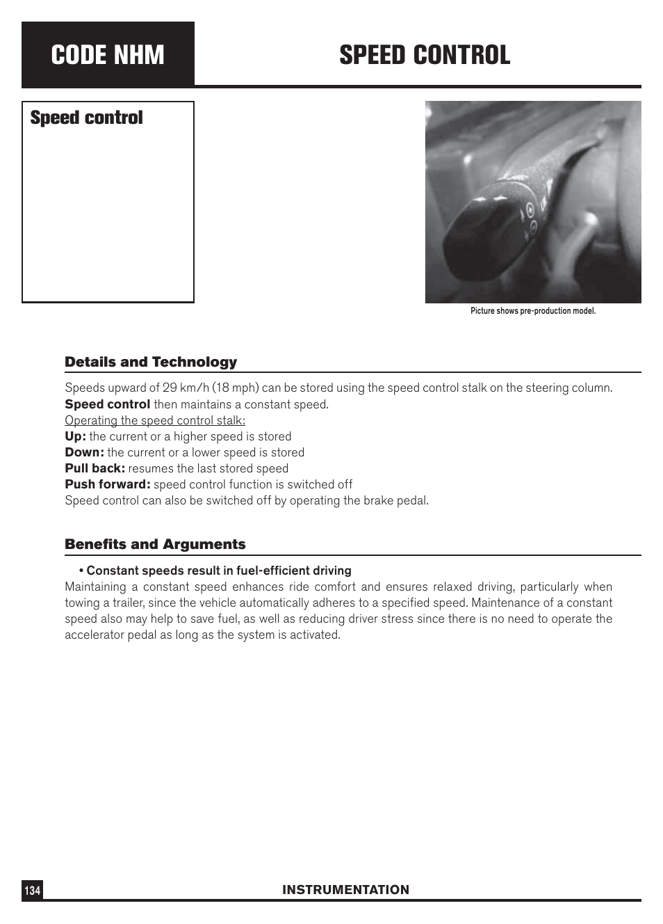 Code nhm, Speed control | Dodge Sprinter 3500 User Manual | Page 136 / 202