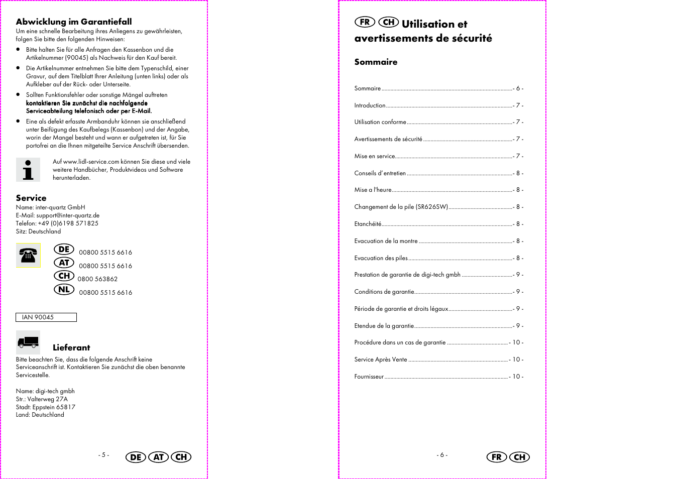 Auriol 2-LD3483 User Manual | Page 4 / 14