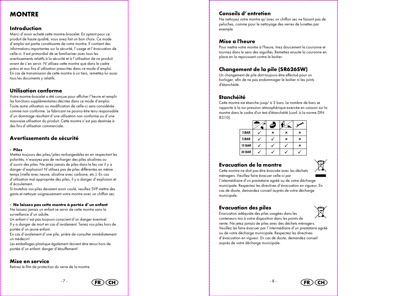 Montre | Auriol 2-LD3483 User Manual | Page 5 / 14