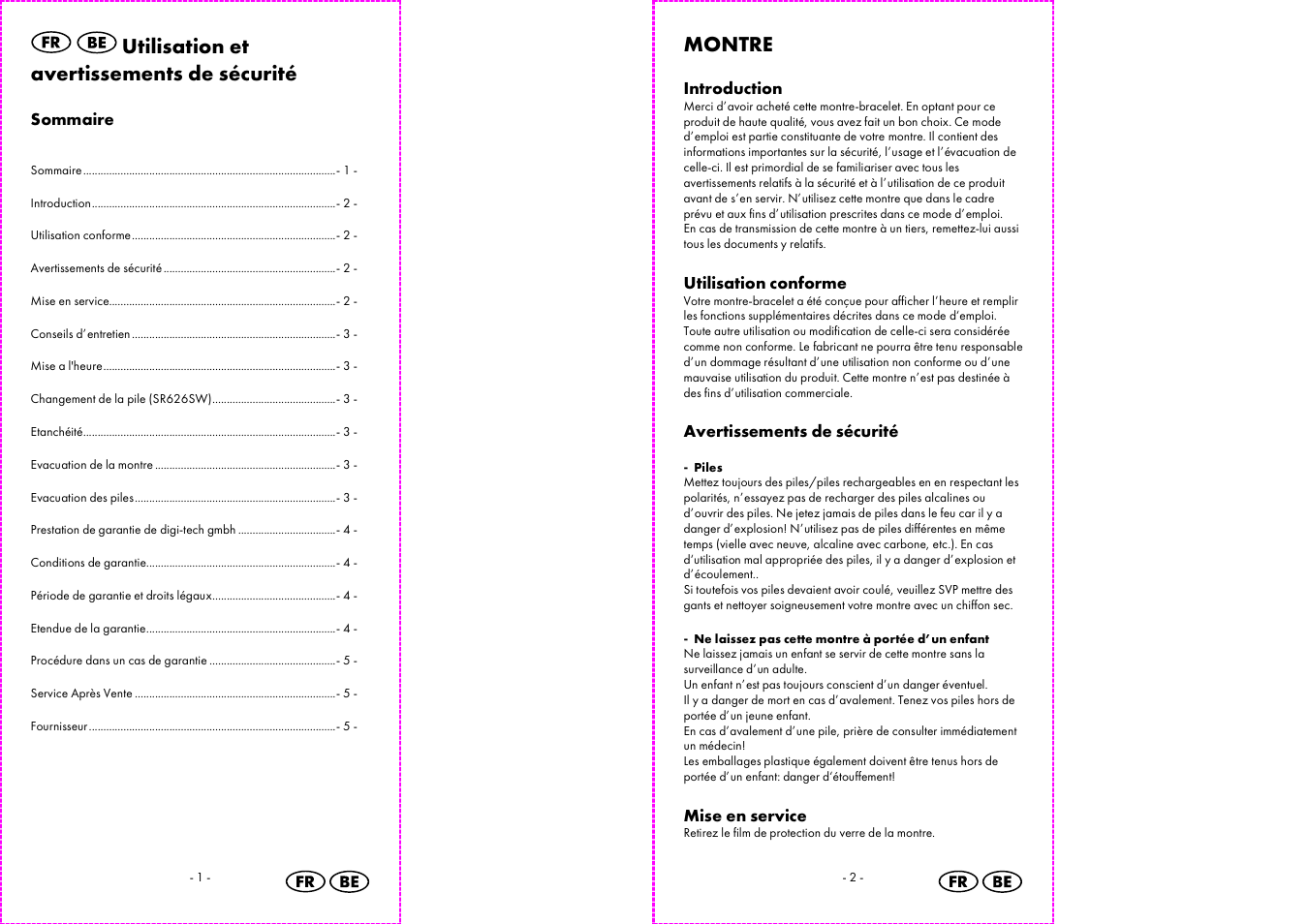Auriol 2-LD3483 User Manual | Page 2 / 12
