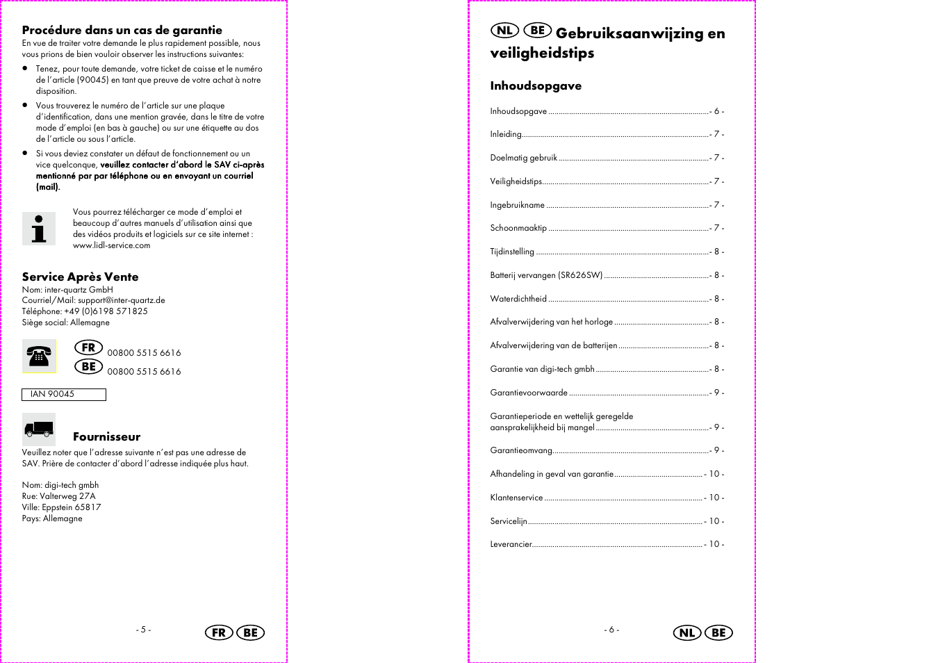 Auriol 2-LD3483 User Manual | Page 4 / 12