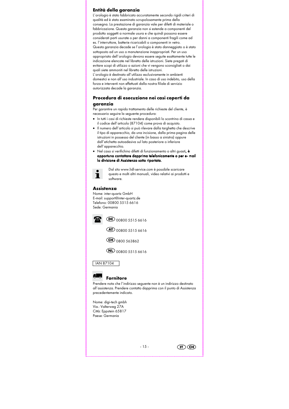 Auriol 2-LD3503-1_2_3_4_5 User Manual | Page 17 / 28