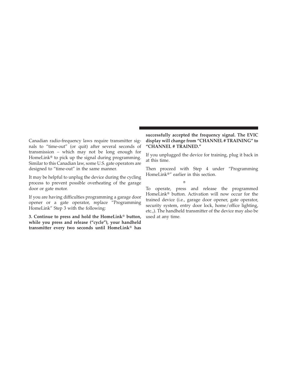 Gate operator/canadian programming, Using homelink | Dodge 2010 Charger SRT User Manual | Page 151 / 442