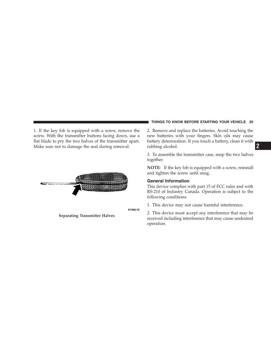 General information | Dodge 2007 KA Nitro User Manual | Page 25 / 436