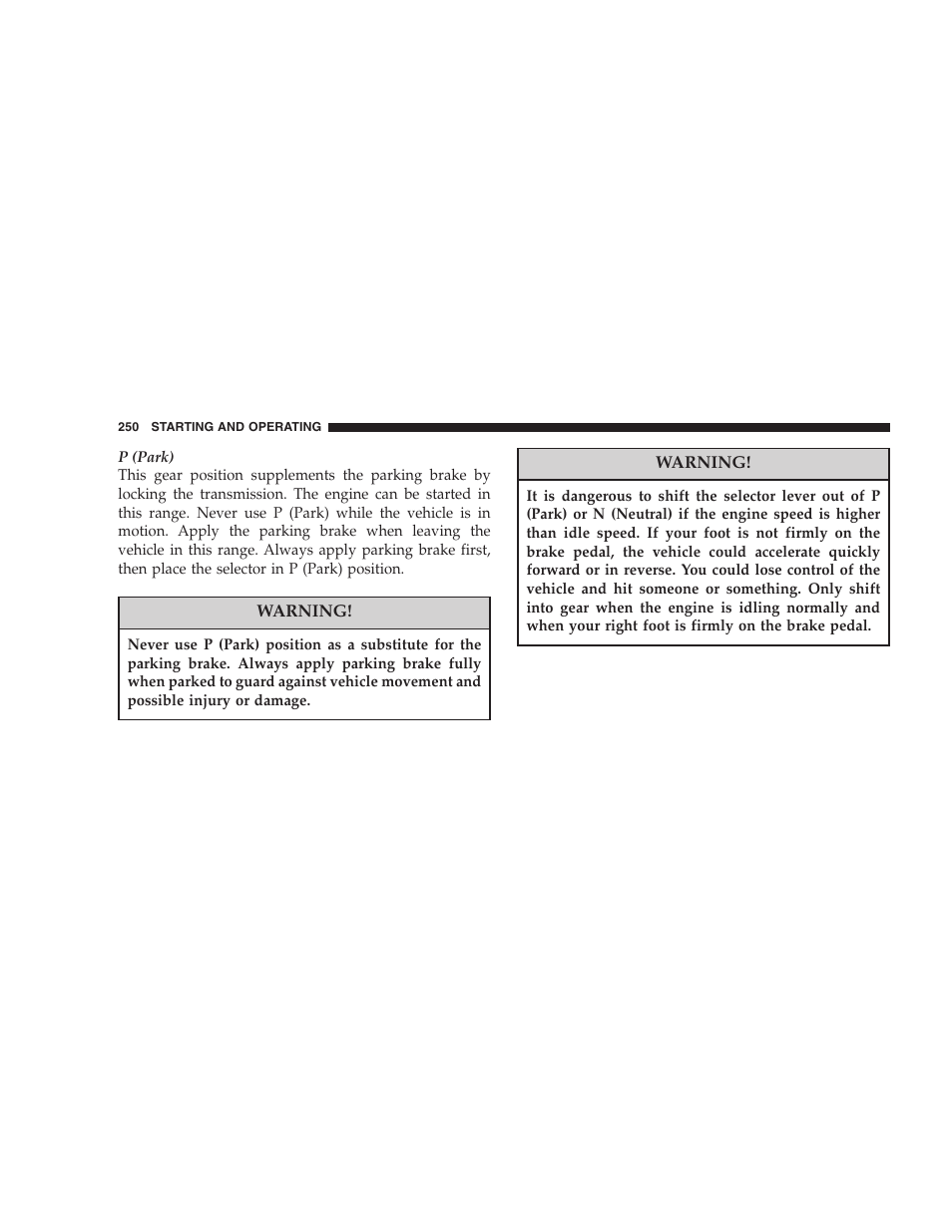 Dodge 2007 KA Nitro User Manual | Page 250 / 436