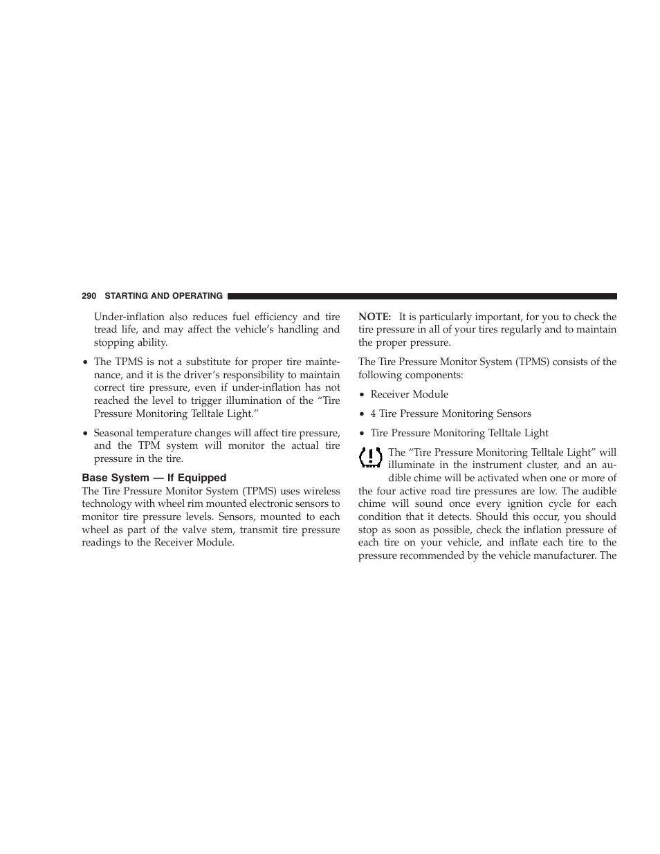 Base system — if equipped | Dodge 2007 KA Nitro User Manual | Page 290 / 436