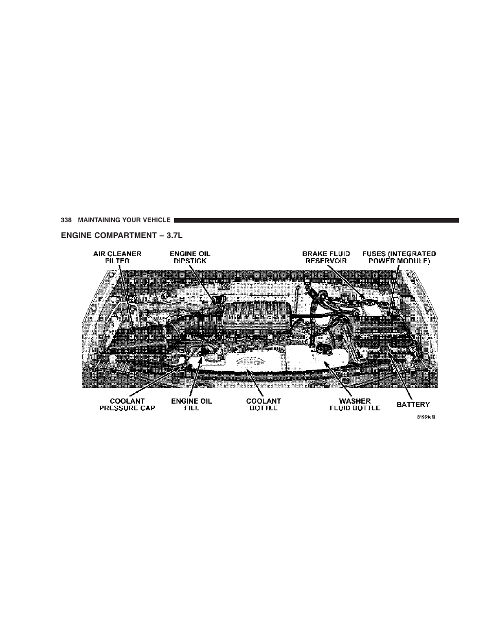 Engine compartment – 3.7l | Dodge 2007 KA Nitro User Manual | Page 338 / 436