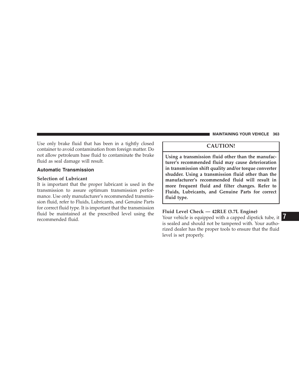 Automatic transmission | Dodge 2007 KA Nitro User Manual | Page 363 / 436