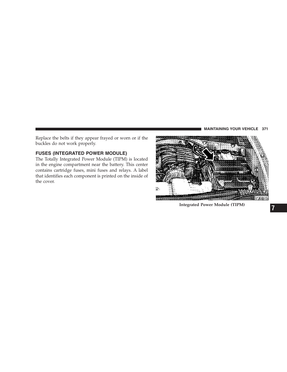 Fuses (integrated power module) | Dodge 2007 KA Nitro User Manual | Page 371 / 436