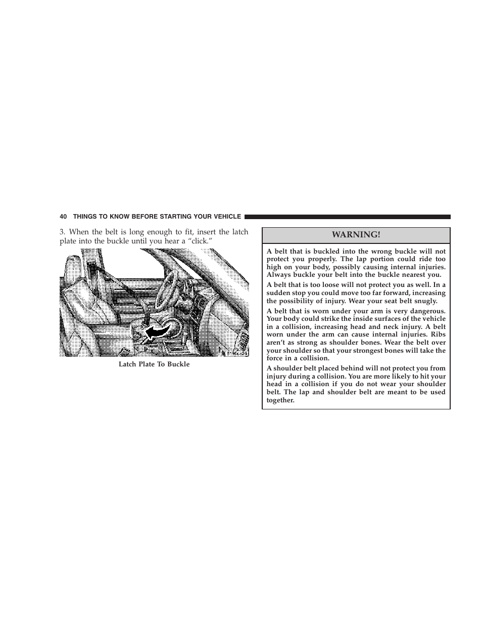 Dodge 2007 KA Nitro User Manual | Page 40 / 436