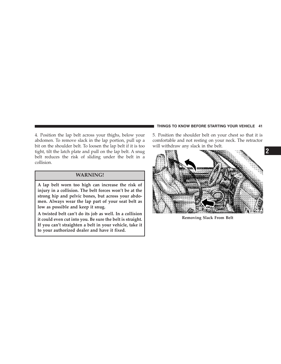 Dodge 2007 KA Nitro User Manual | Page 41 / 436