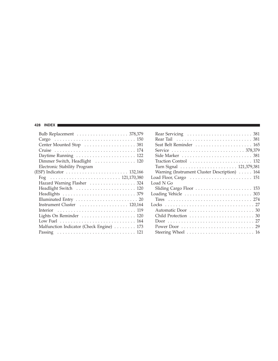 Dodge 2007 KA Nitro User Manual | Page 428 / 436