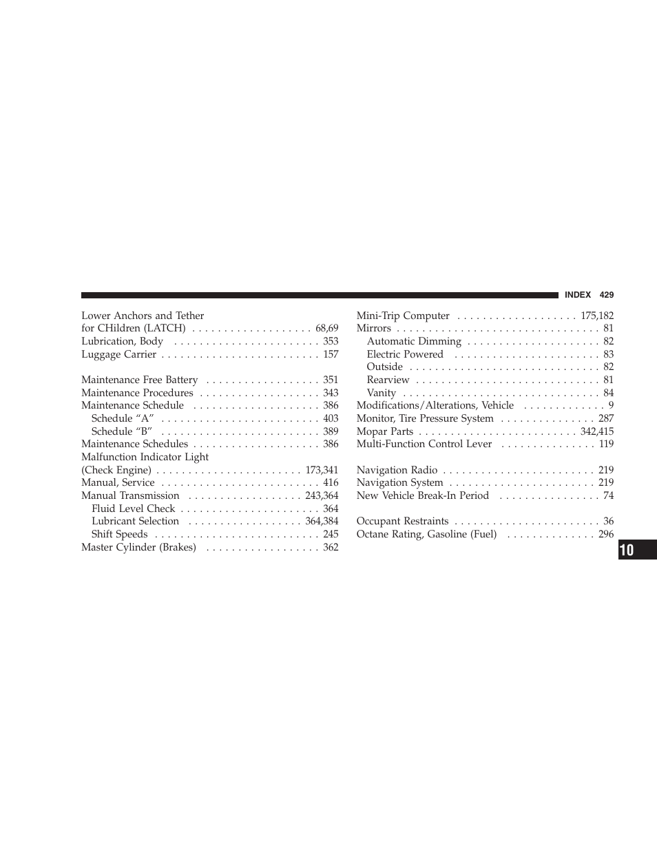 Dodge 2007 KA Nitro User Manual | Page 429 / 436