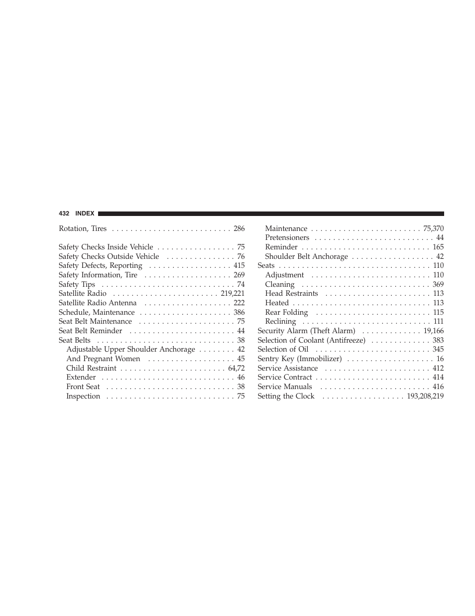 Dodge 2007 KA Nitro User Manual | Page 432 / 436