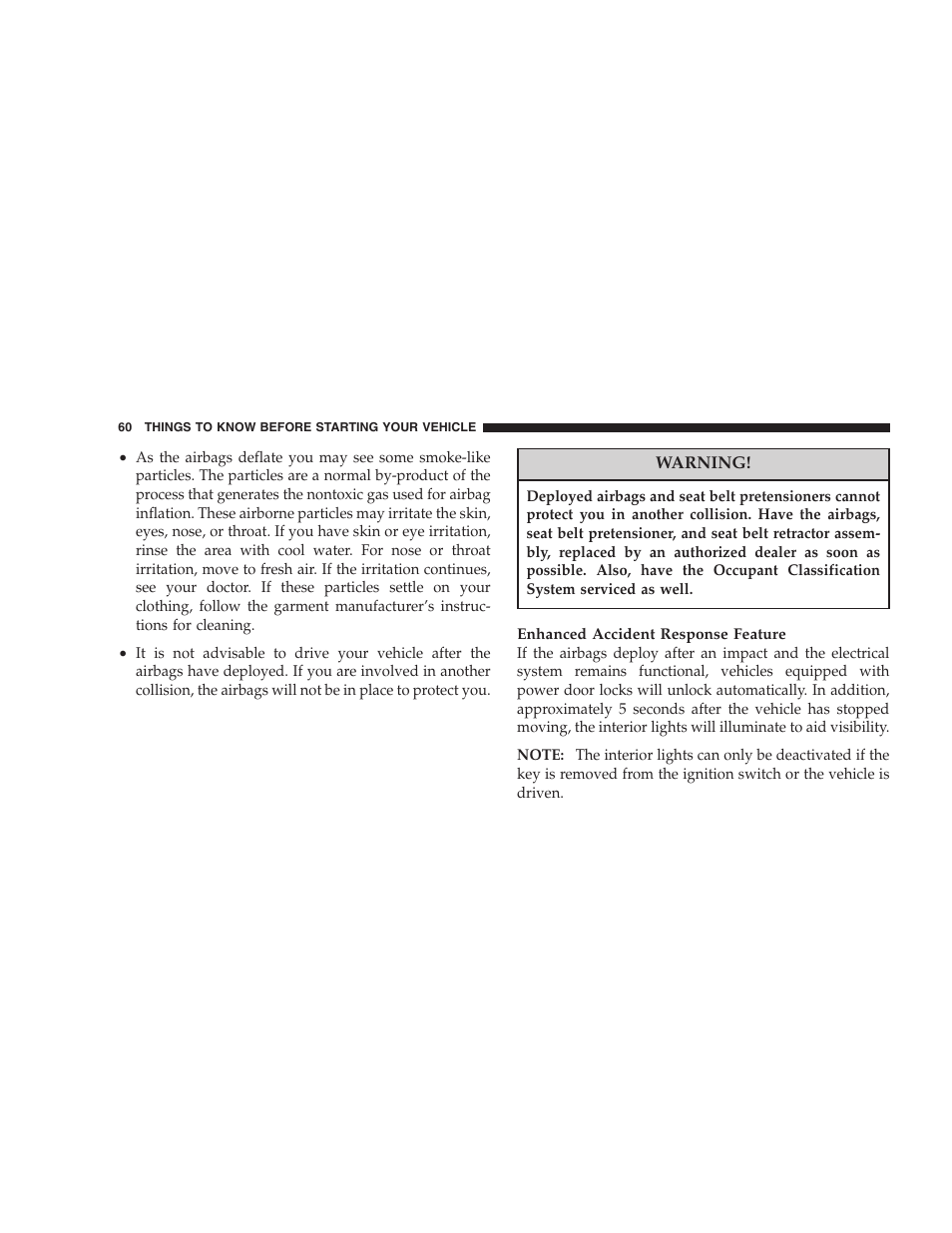 Dodge 2007 KA Nitro User Manual | Page 60 / 436