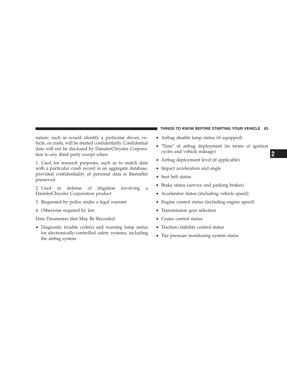 Dodge 2007 KA Nitro User Manual | Page 63 / 436