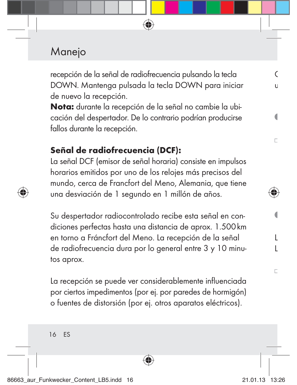 Manejo | Auriol Z31408 User Manual | Page 16 / 102