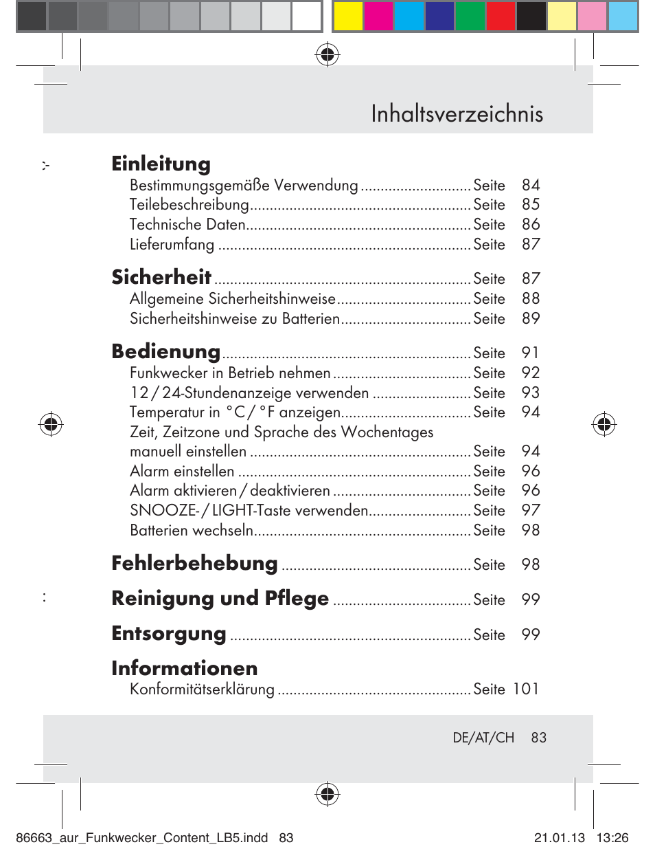 Auriol Z31408 User Manual | Page 83 / 102