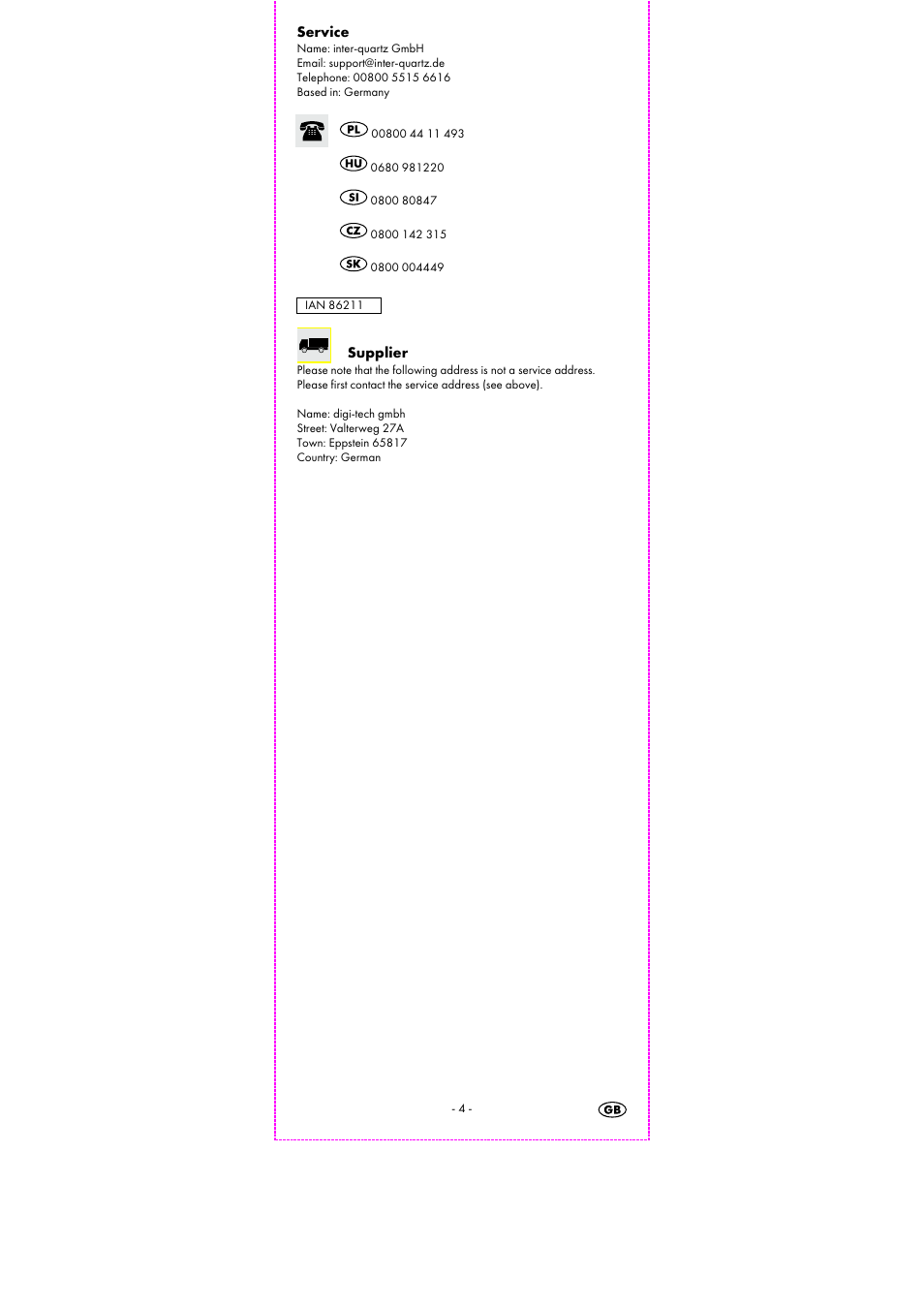 Auriol 2-LD3463 User Manual | Page 6 / 31