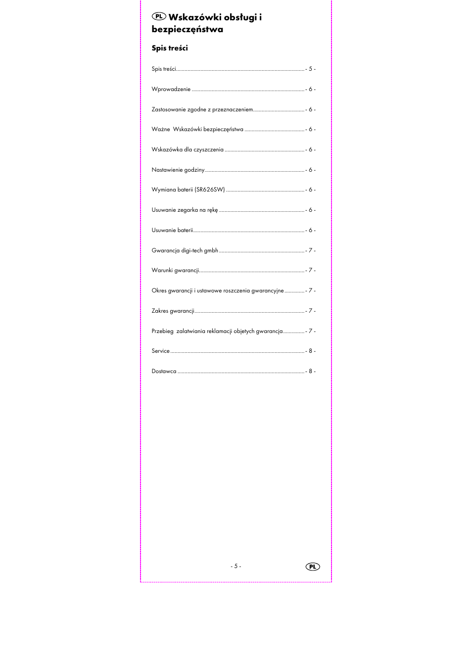 Wskazówki obsługi i bezpieczęństwa | Auriol 2-LD3463 User Manual | Page 7 / 31