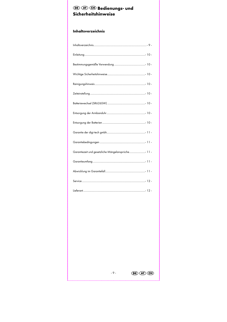 Bedienungs- und sicherheitshinweise | Auriol 2-LD3463 User Manual | Page 11 / 19