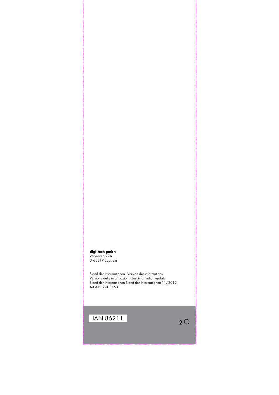 Auriol 2-LD3463 User Manual | Page 19 / 19