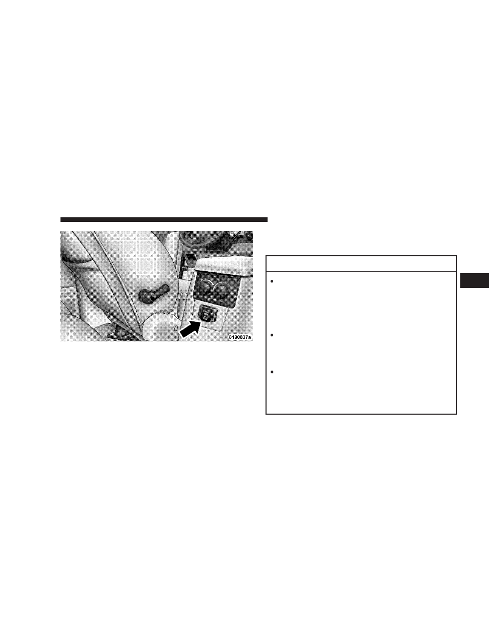 Electrical outlet use with engine off, Battery fed configuration) | Dodge 2008 Durango User Manual | Page 179 / 481