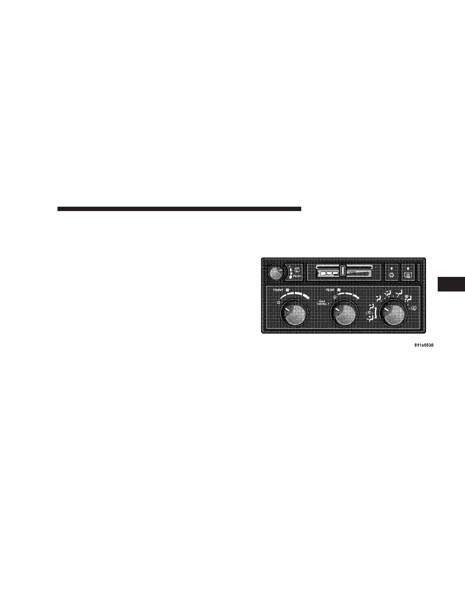 Radio operation and cellular phones, Climate controls, Manual control | Dodge 2008 Durango User Manual | Page 251 / 481