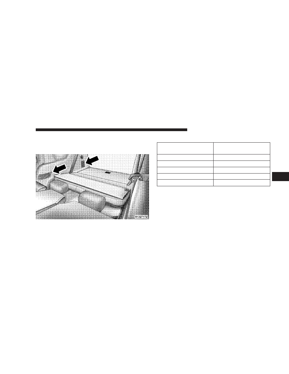 Front unit to rear unit chart, Operating tips | Dodge 2008 Durango User Manual | Page 263 / 481