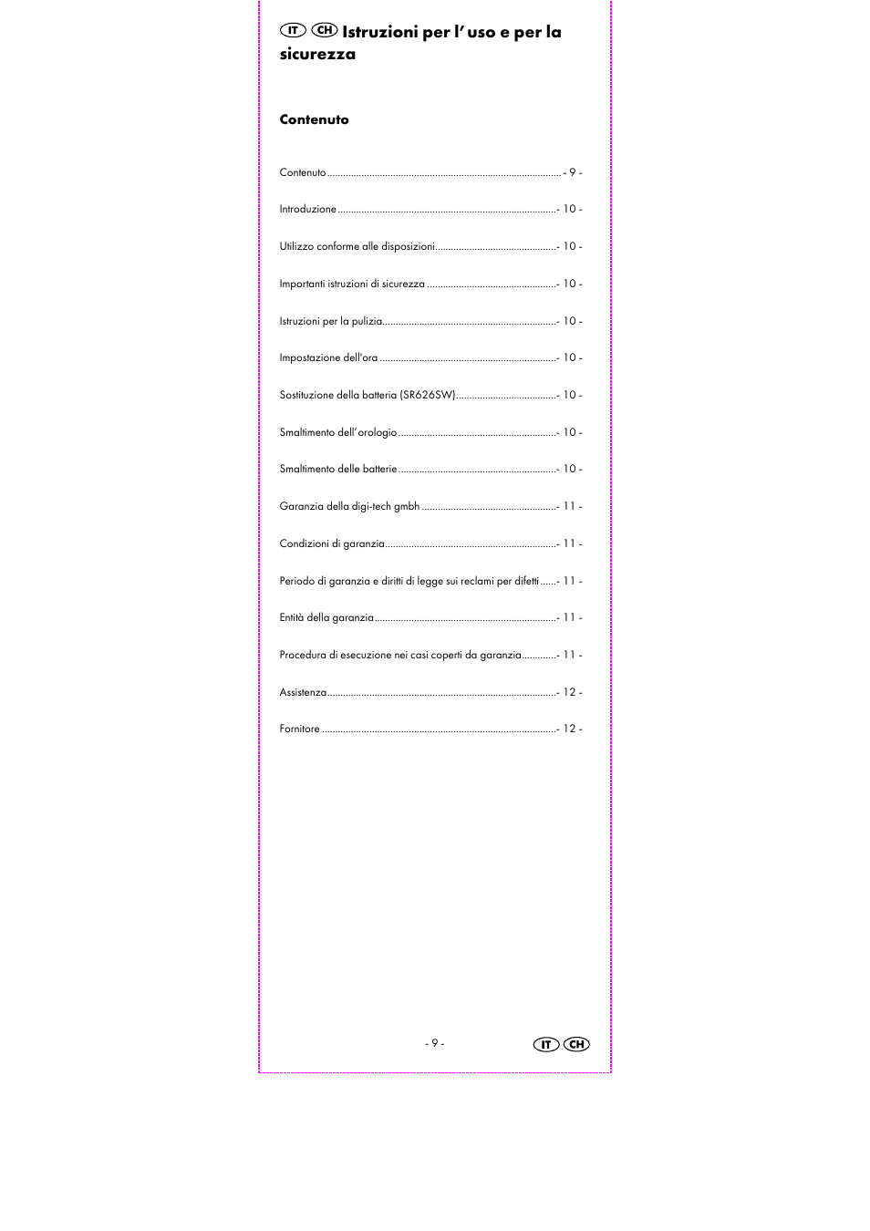 Istruzioni per l’uso e per la sicurezza | Auriol 2-LD3463 User Manual | Page 11 / 23