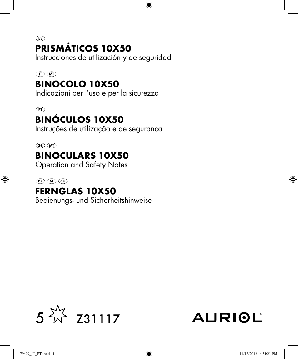 Auriol Z31117 User Manual | 14 pages