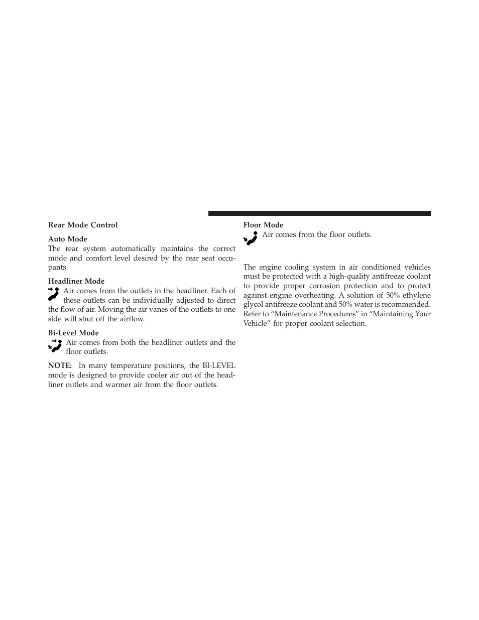 Summer operation | Dodge 2010 Grand Caravan User Manual | Page 315 / 530