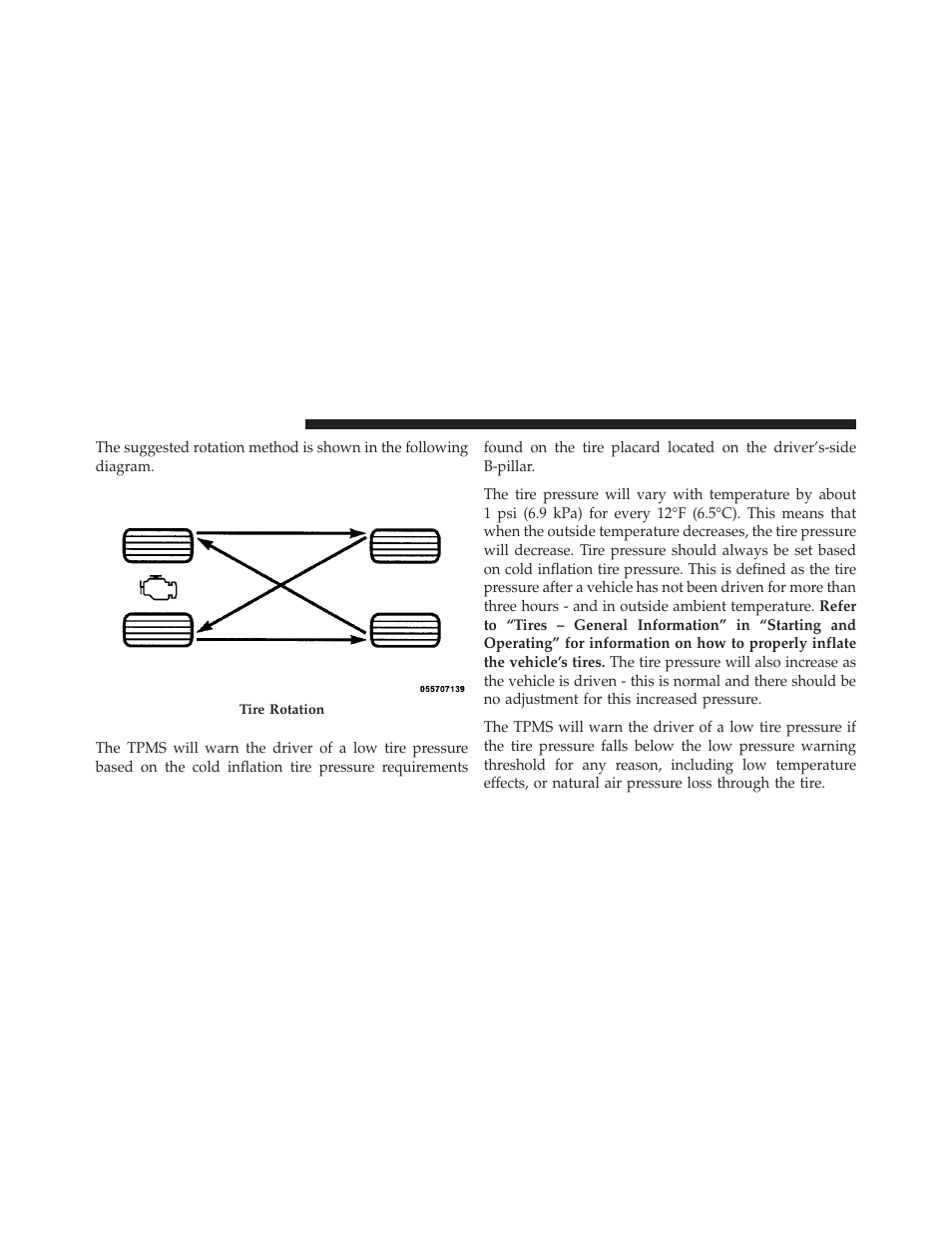 Tire pressure monitor system (tpms) | Dodge 2010 Grand Caravan User Manual | Page 365 / 530